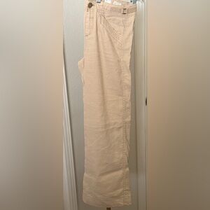 Anthropology Hei Hei Cream Wide Leg Tencel Blend Pants size 6